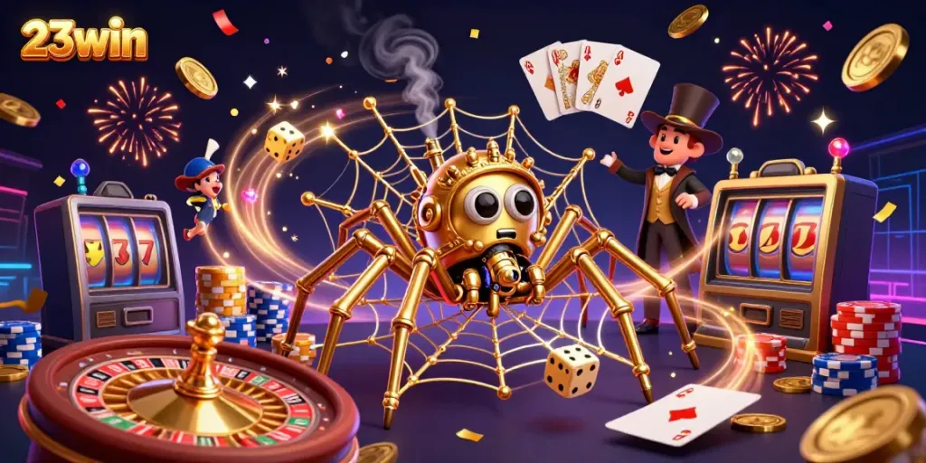 Engage with 23win, the thrilling spider web of casino games where luck and strategy collide.