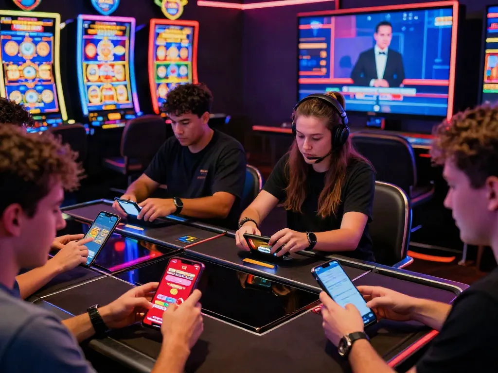 Players engaged with red88 online gambling platform showcasing vibrant gaming experience