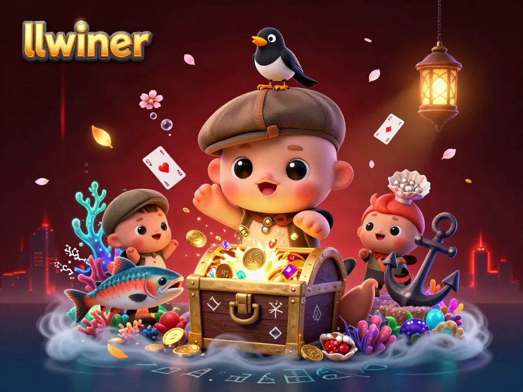 Experience thrilling gameplay at llwiner with a vibrant underwater scene featuring animated casino elements.