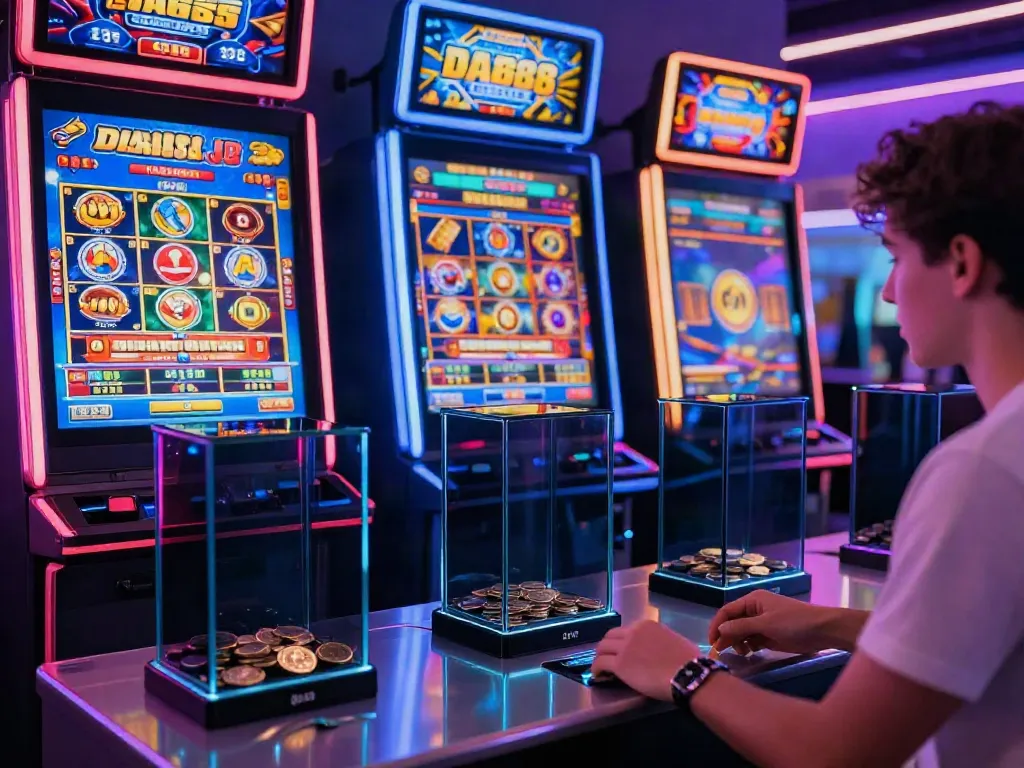 Engage in thrilling slot games on DA88, showcasing colorful digital slots and exciting promotions.