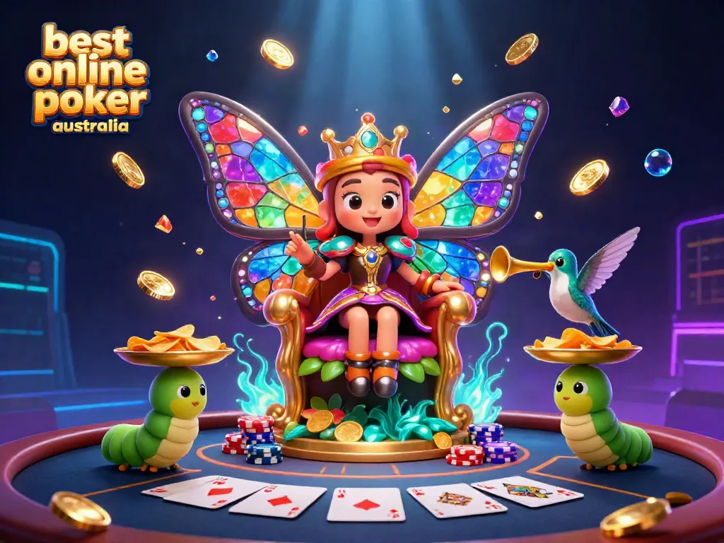 Experience the allure of the best online poker Australia with vibrant poker scenes and characters.